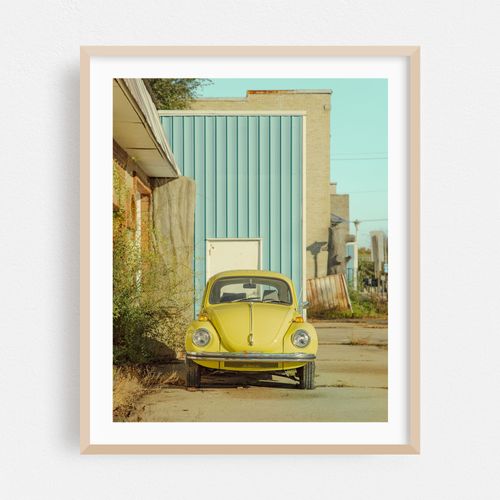 Abandoned Yellow Volkswagen Beetle 01