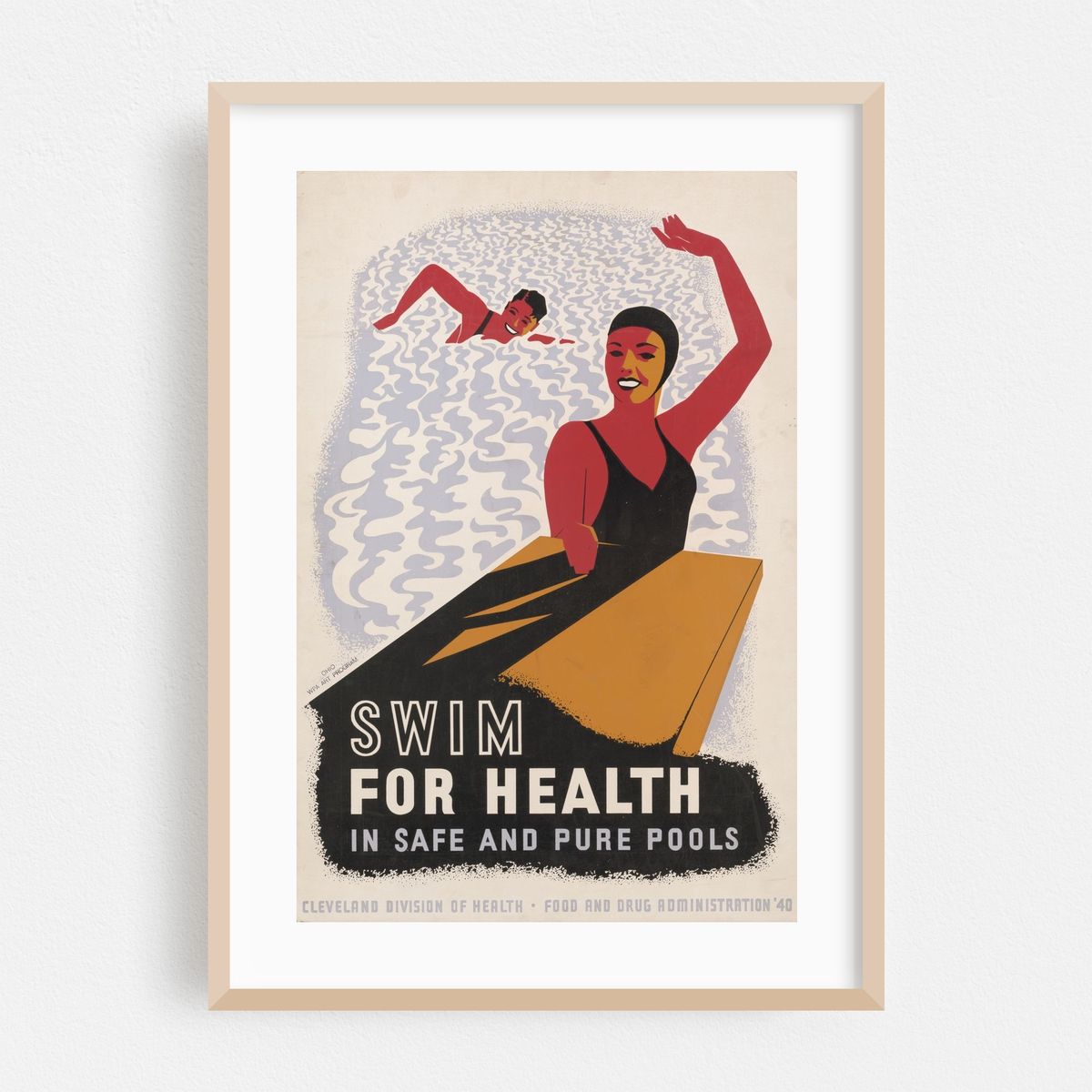 Swim for health in safe and pure pools (1940) – image 1 of 4