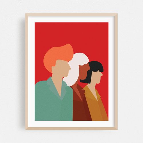 Women Diversity - Mid Century Modern Art, Modern Art