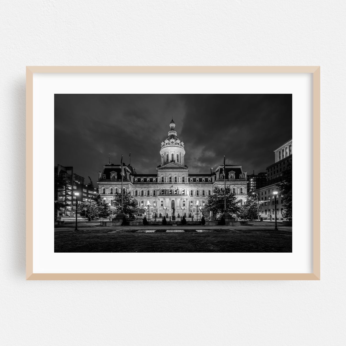 City Hall, Baltimore B&W – image 1 of 6
