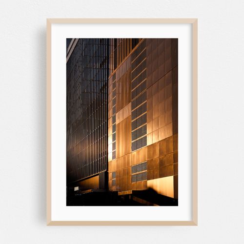 Golden Facade in Midtown Manhattan