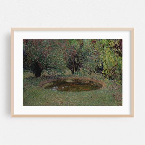 Marquayrol, le bassin aux thuyas (circa 1920.)