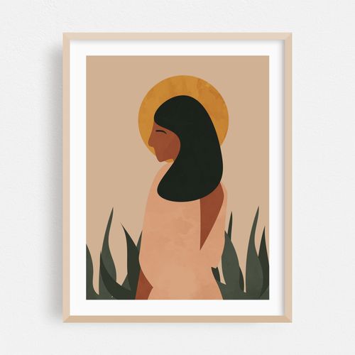 Bohemian Woman, Abstract Boho