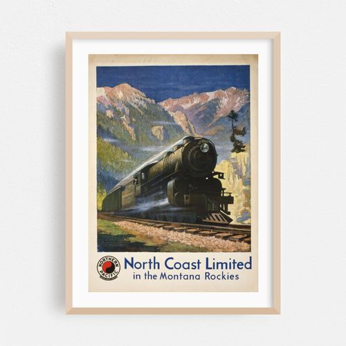 North Coast Limited in the Montana Rockies (1920)