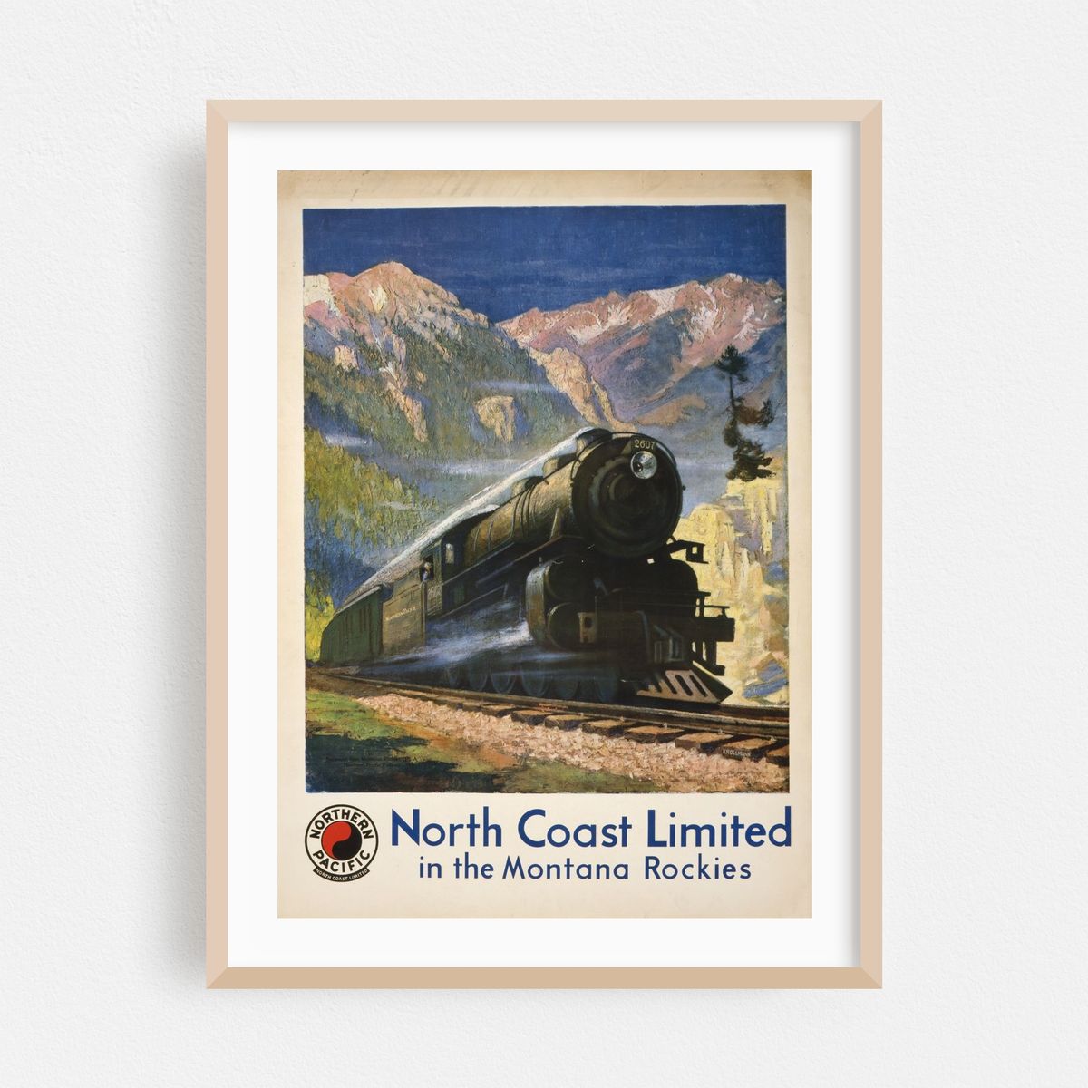 North Coast Limited in the Montana Rockies (1920) – image 1 of 3
