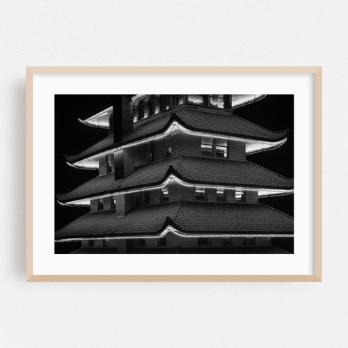The Pagoda B&W