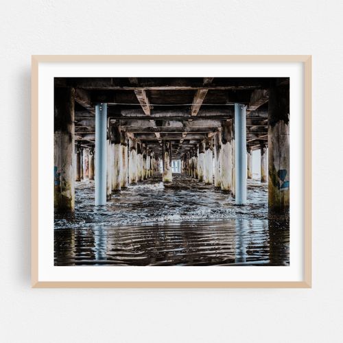 Under the Pleasure Pier at Galveston