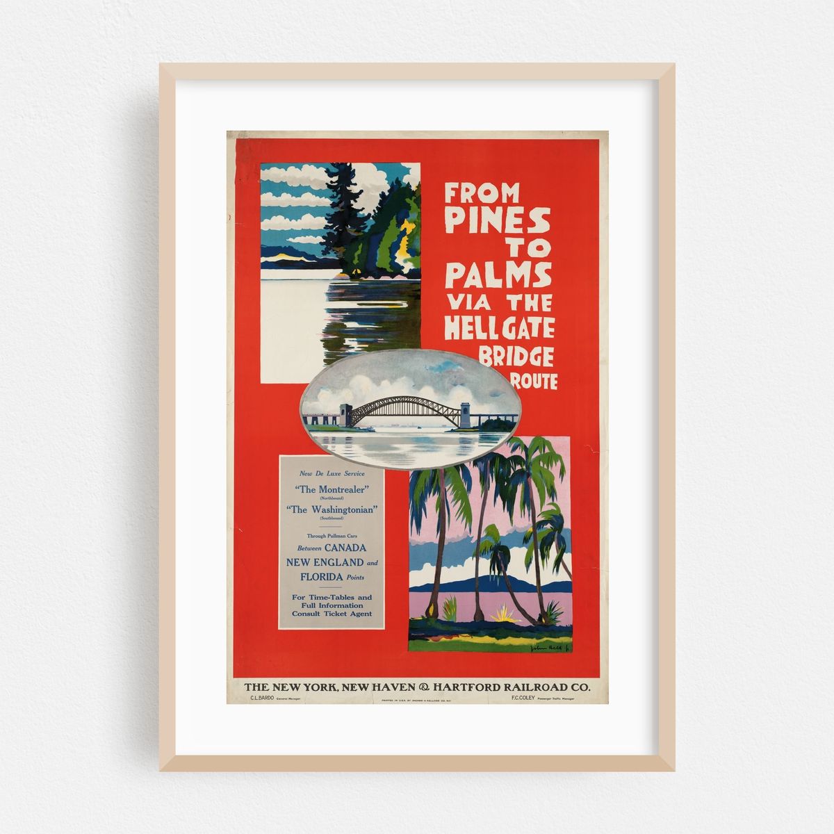 From pines to palms via the Hellgate Bridge route (1924) – image 1 of 4