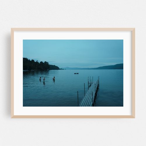 Wading in Lake George 02