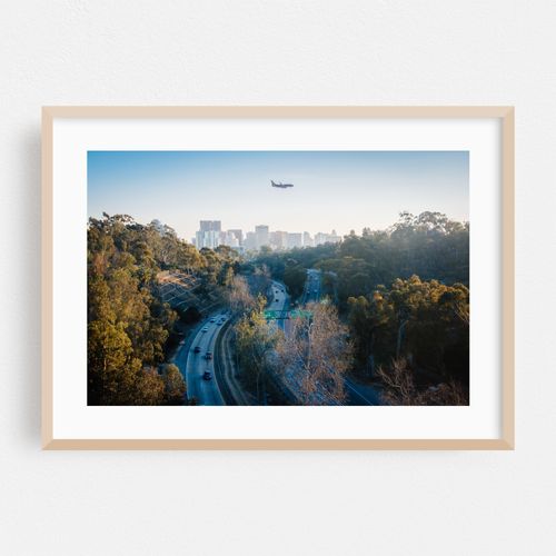 Landing over San Diego Skyline