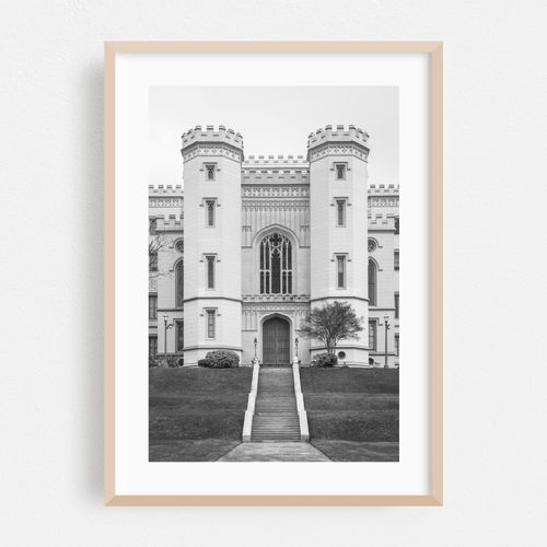 Louisiana's Old State Capitol B&W