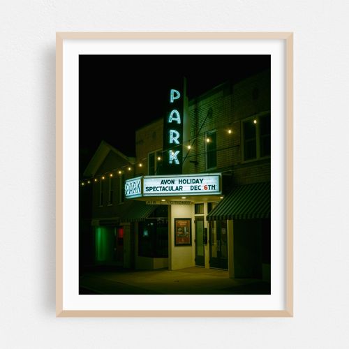 Avon Park Theater at Night