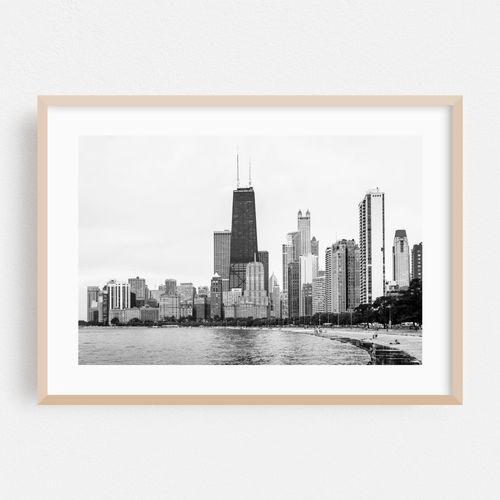 The Chicago Skyline B&W