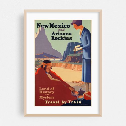New Mexico and Arizona rockies. Land of history and mystery. Travel by train (1925)