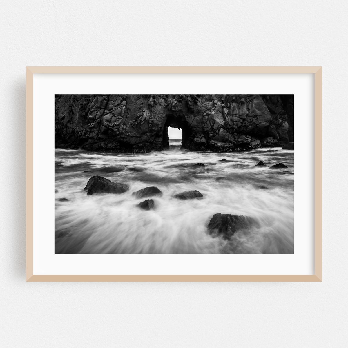 Keyhole Rock, Big Sur B&W – image 1 of 6