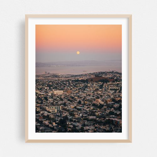 Moonrise over San Francisco
