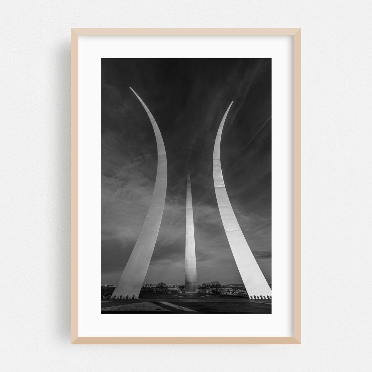 Air Force Memorial 02 B&W – image 1 of 16