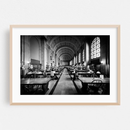 Boston Public Library Interior 02 B&W
