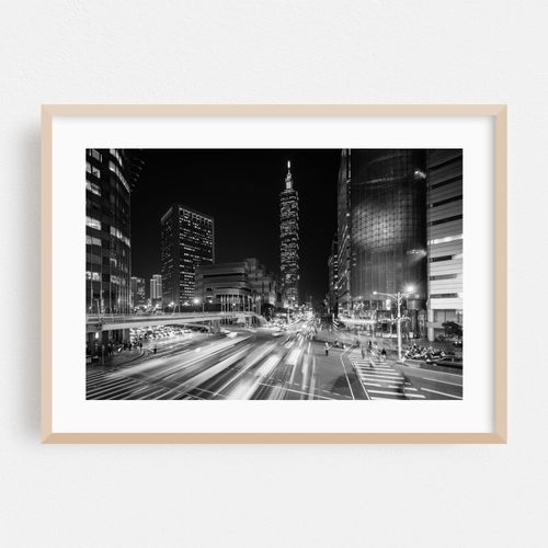 Traffic on Xinyi Road B&W