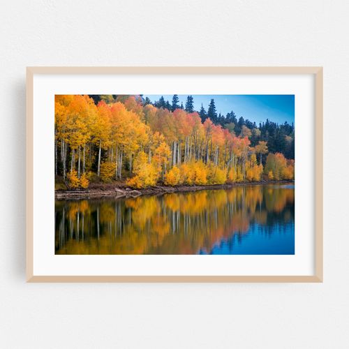 Kolob Reservoir Autumn Reflection