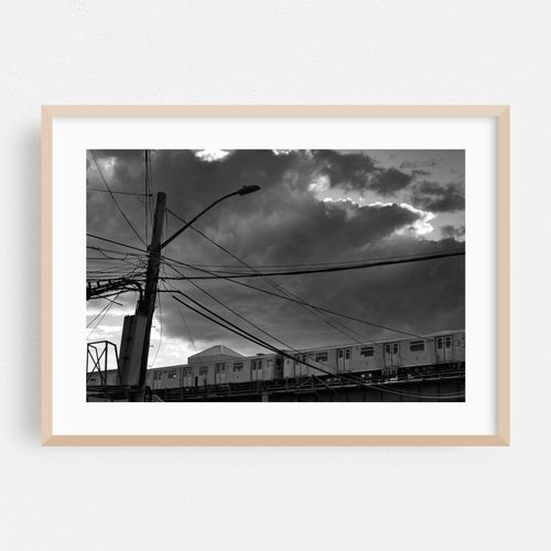 Subway Train at Dusk 01