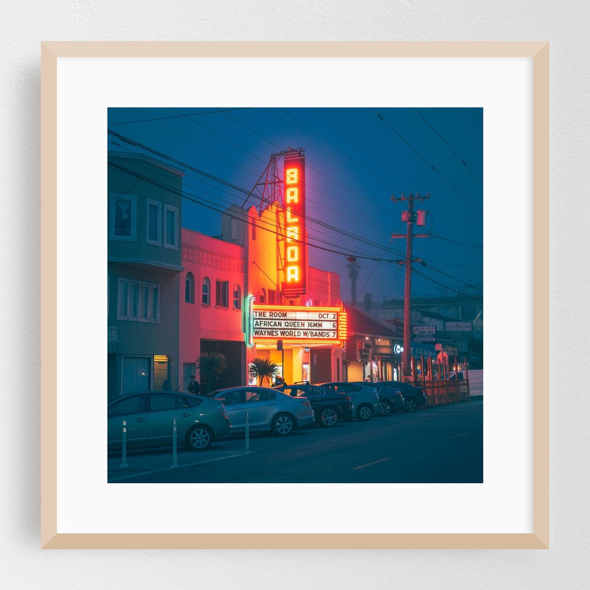 Balboa Theater at night, San Francisco 02 – image 1 of 8
