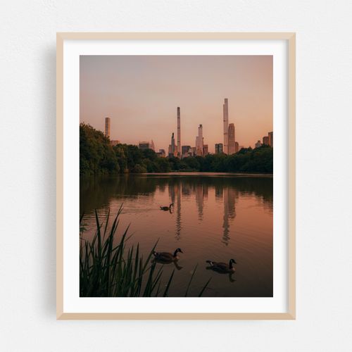 The Lake at Sunset, Central Park 01