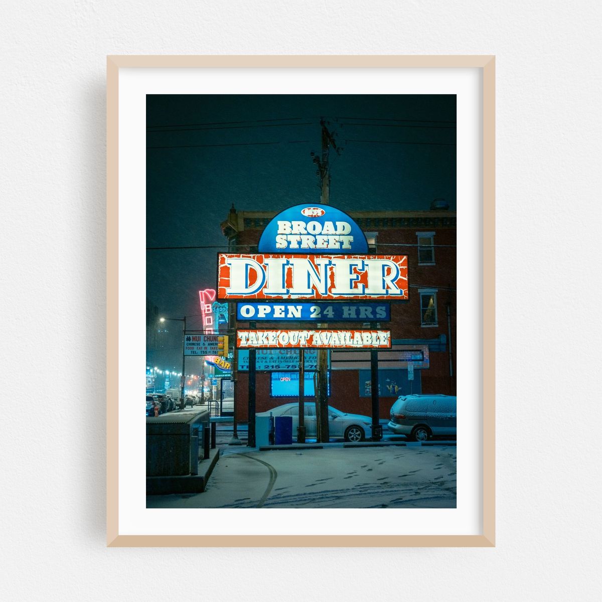 Broad Street Diner in Snow, Philadelphia 02 – image 1 of 3