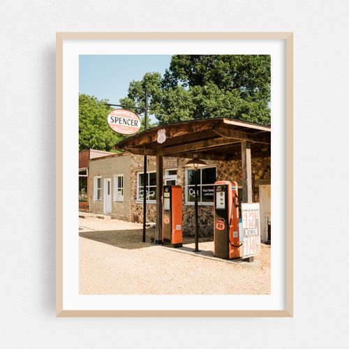 Service Station in Spencer, Route 66