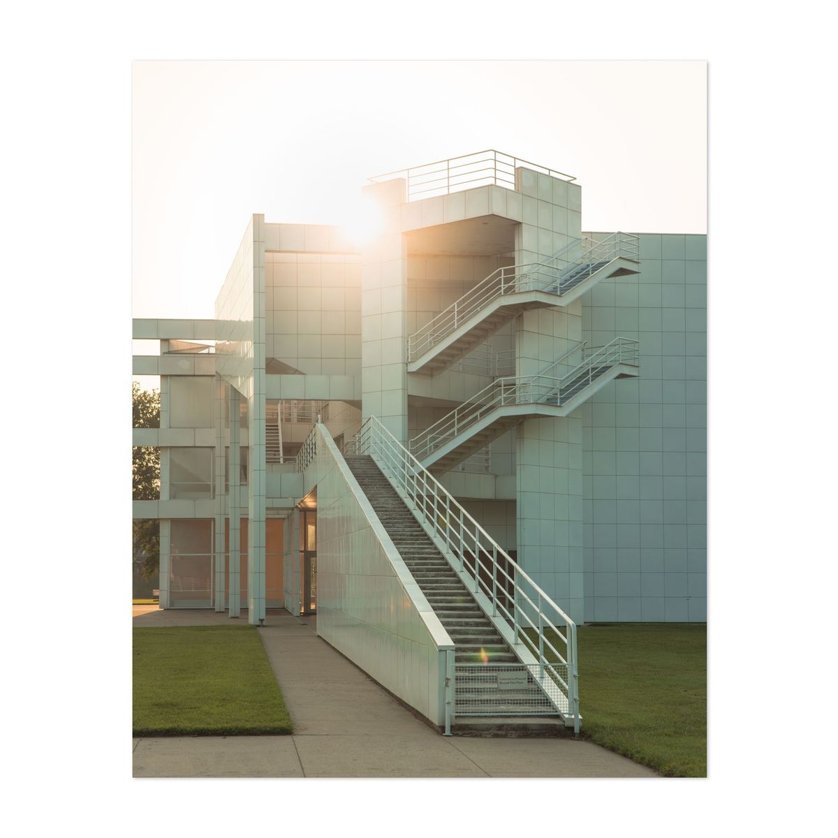 Atheneum Visitors Center at Sunset 01 – image 1 of 2