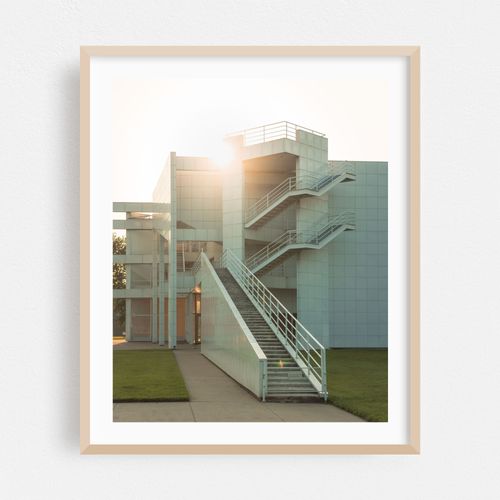 Atheneum Visitors Center at Sunset 01