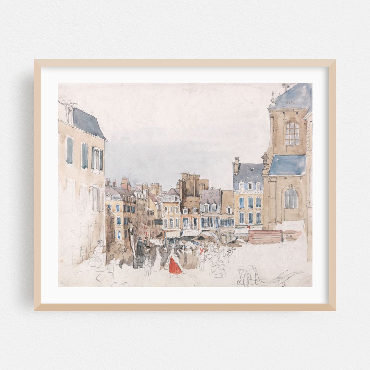 A French Market Place (1829) – image 1 of 5