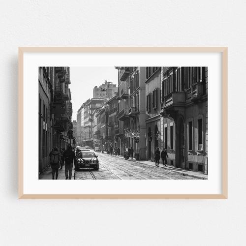 An Evening in Brera B&W