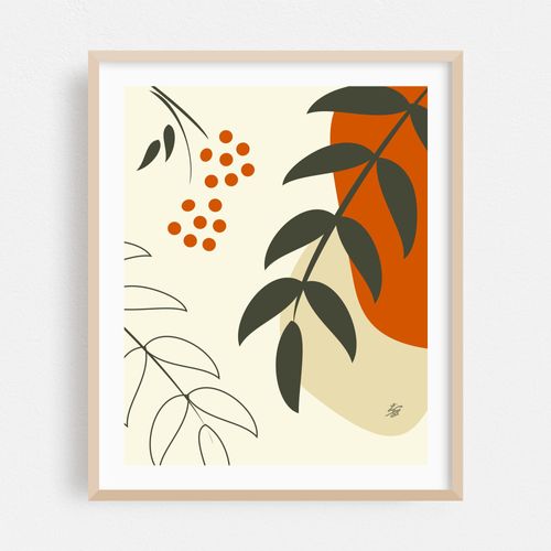 Botanical Boho Abstract