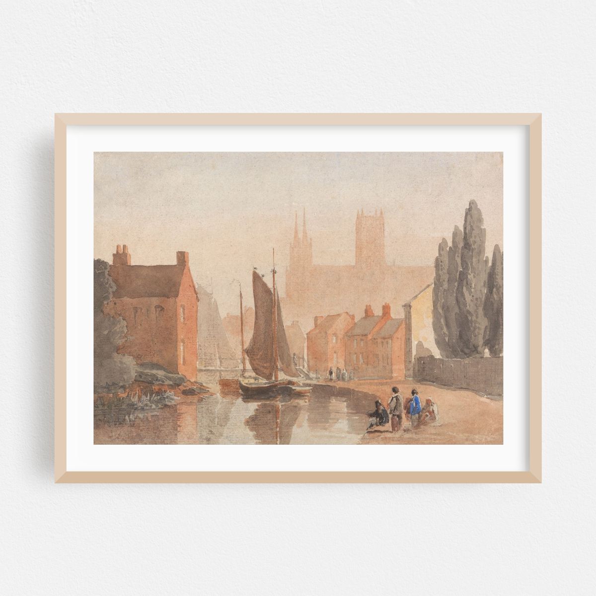 Lincoln Cathedral from Brayford Pool (circa 1808) – image 1 of 6