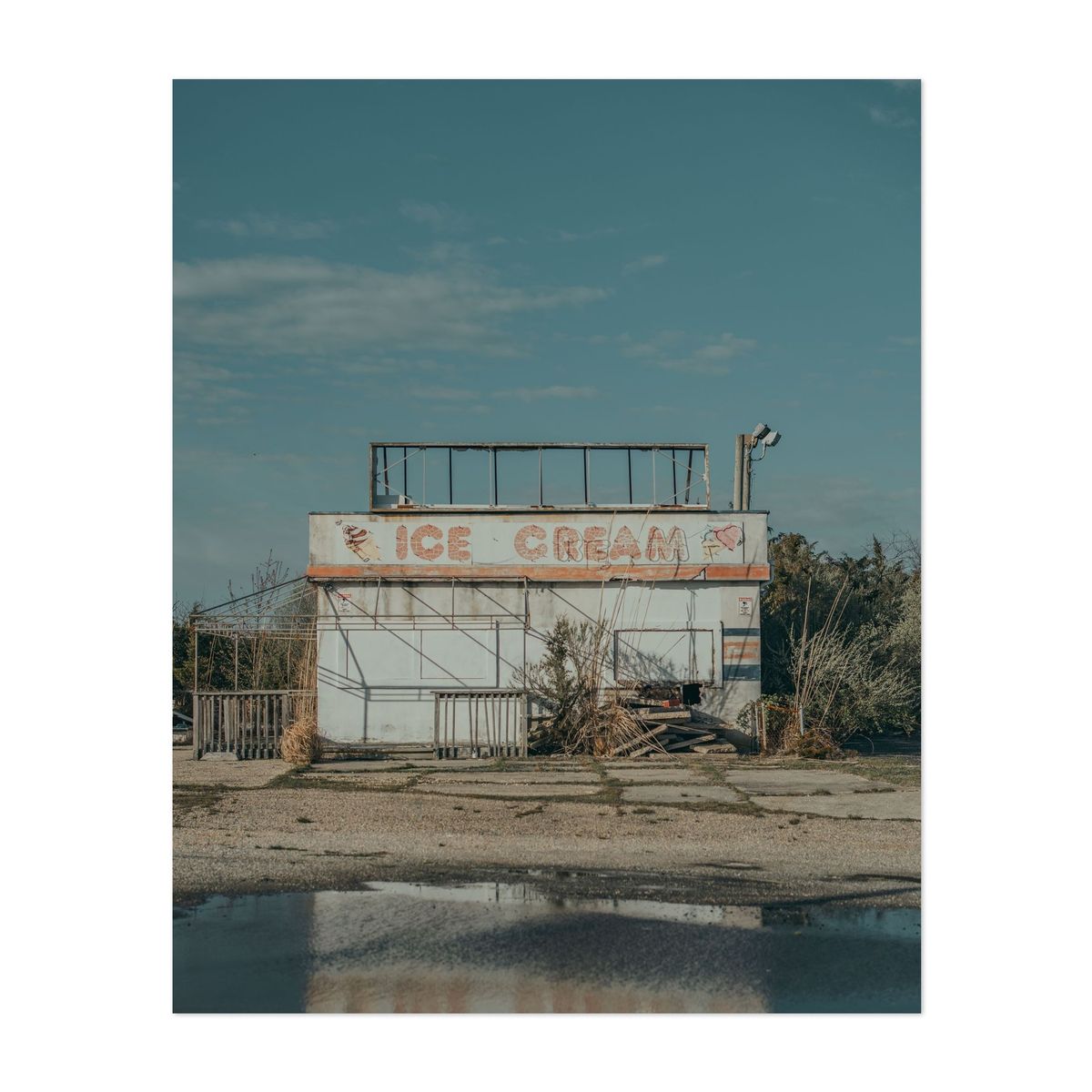 Abandoned Ice Cream Stand in Spring – image 1 of 2