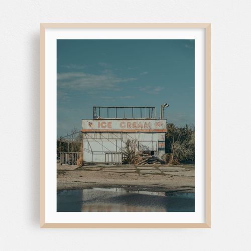 Abandoned Ice Cream Stand in Spring