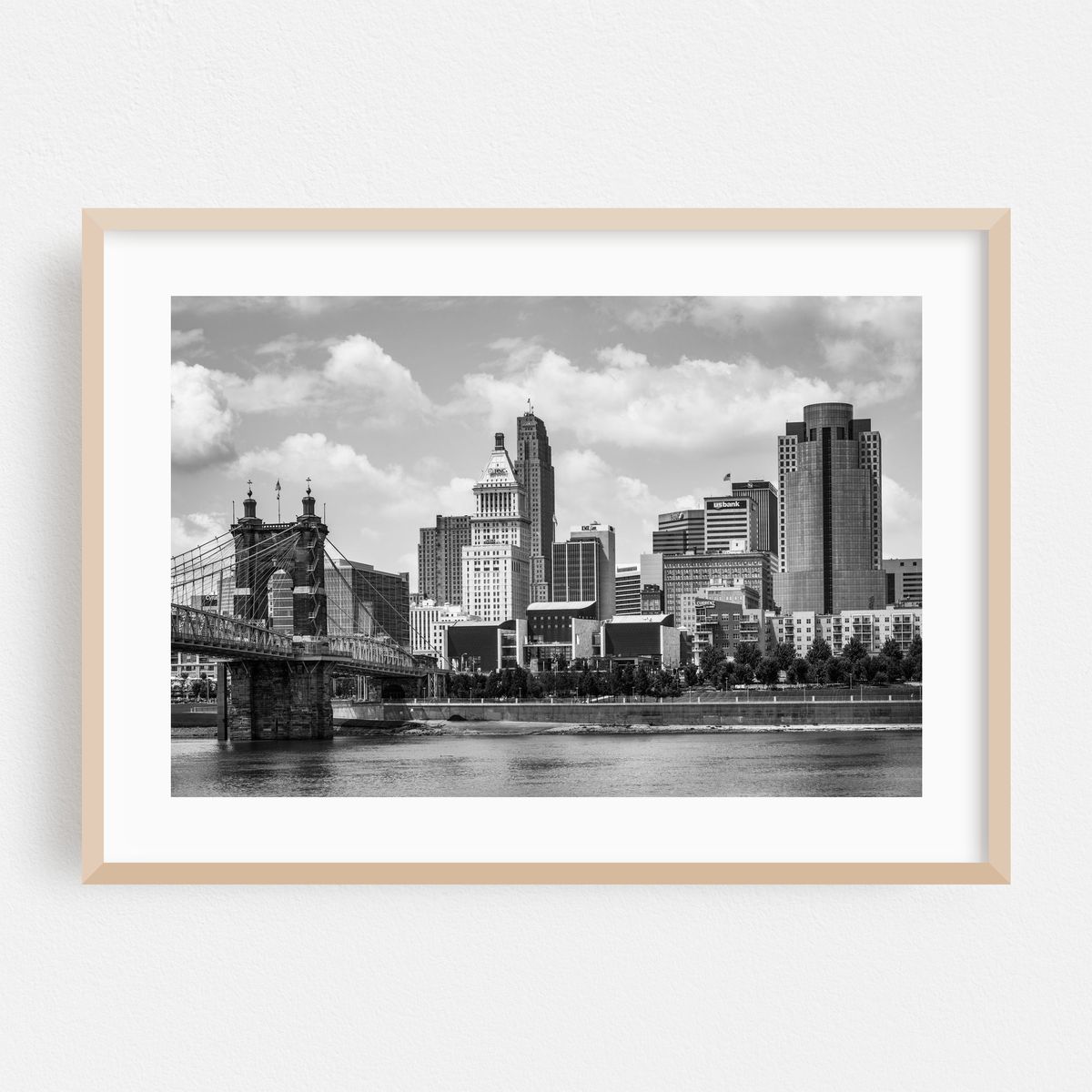 The Cincinnati Skyline 03 B&W – image 1 of 6