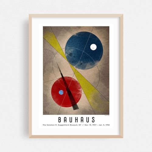 Bauhaus Exhibition Poster - Guggenheim Museum 1957-58