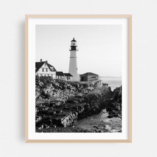 Portland Head Lighthouse 04 B&W