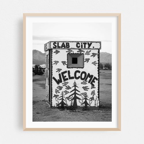 Welcome, Slab City B&W