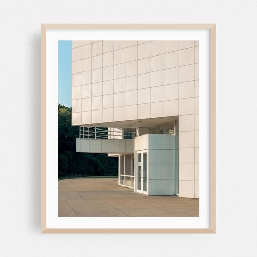 Atheneum Visitors Center at Sunset 03