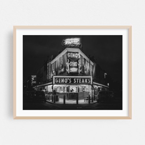 Geno's at Night, Philly B&W
