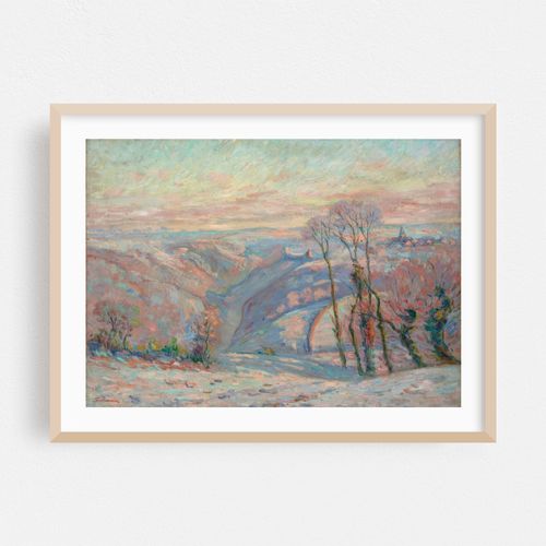 Gelée blanche au village de Crozant (circa 1900)