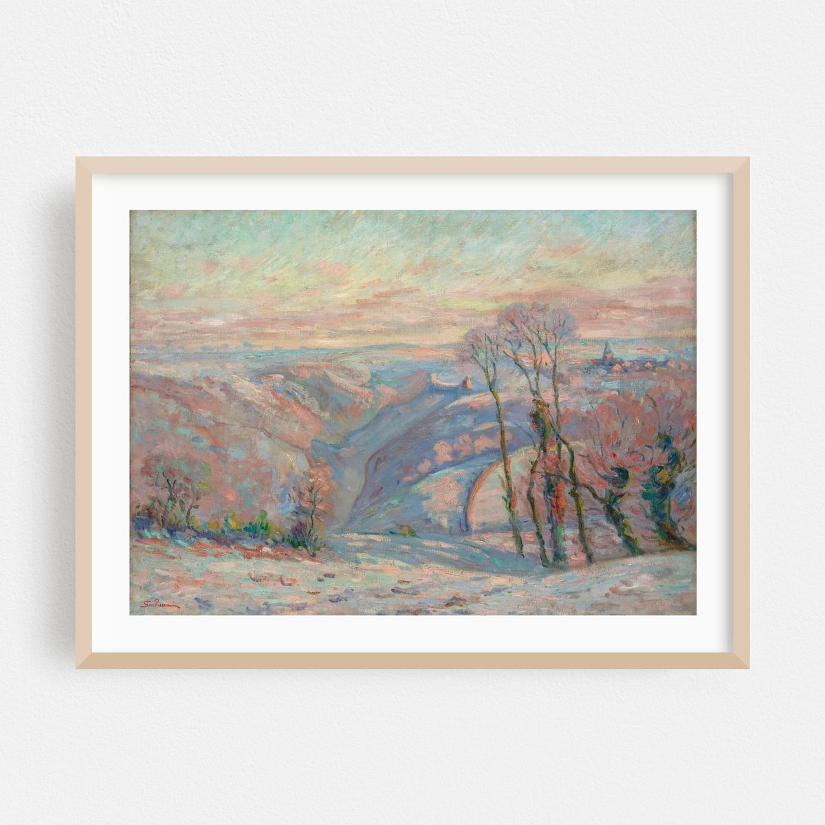 Gelée blanche au village de Crozant (circa 1900) – image 1 of 6
