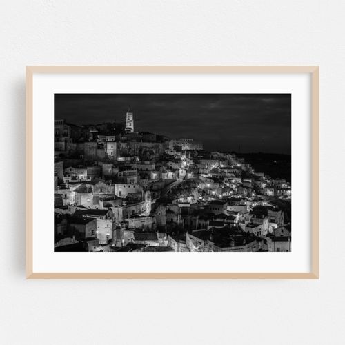 Matera by Night 02 B&W