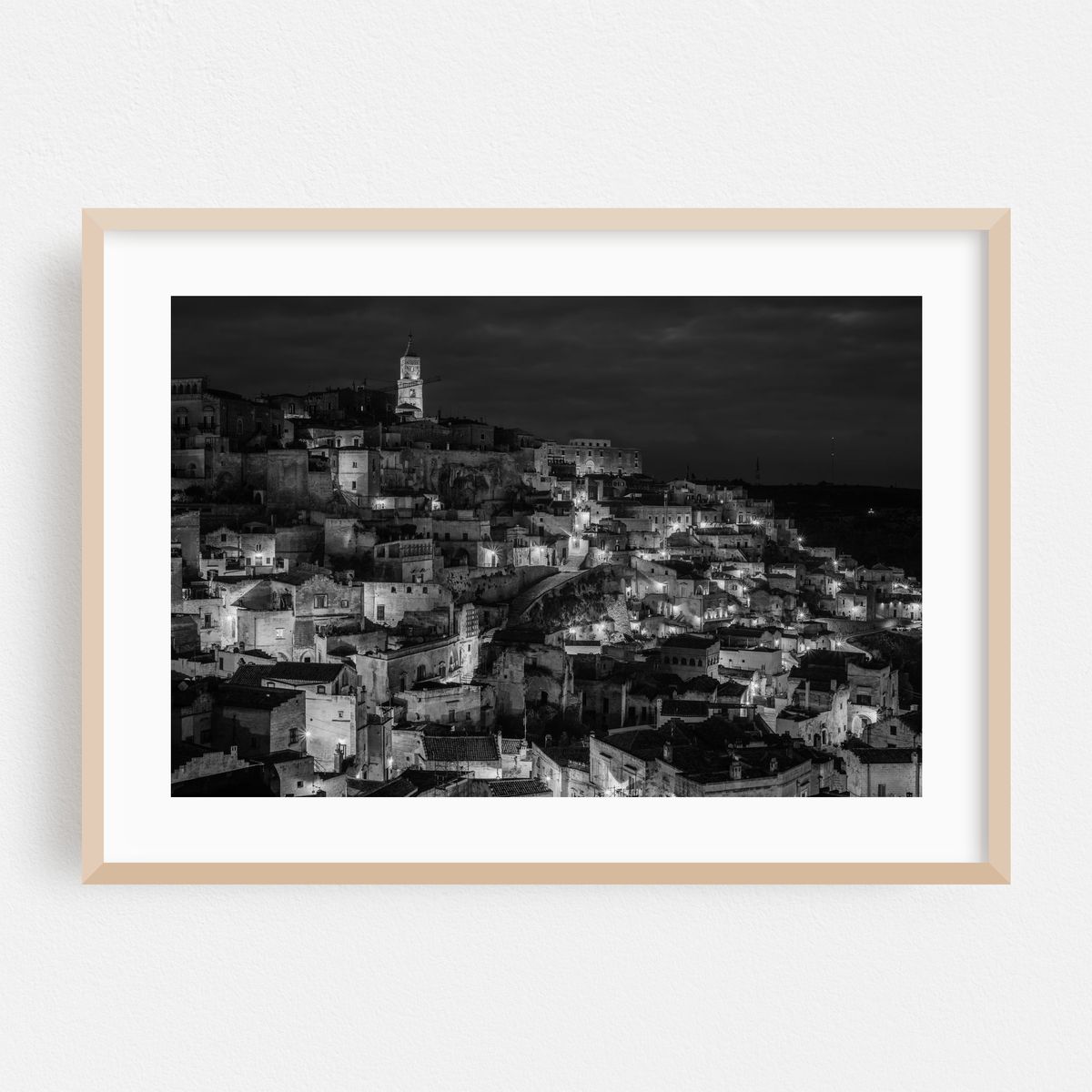 Matera by Night 02 B&W – image 1 of 6