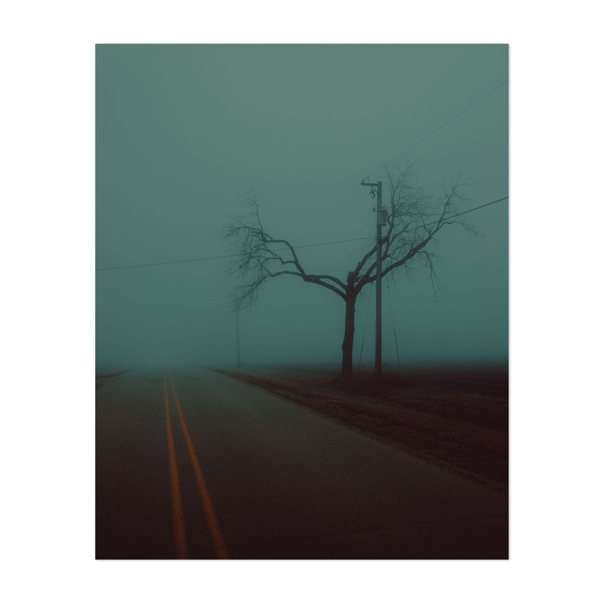 State Line Road in the Fog – image 1 of 2