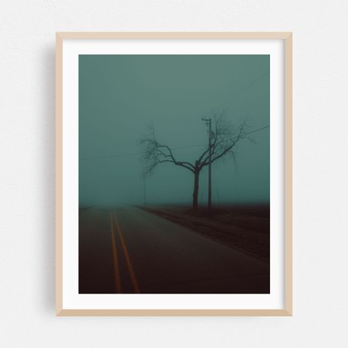 State Line Road in the Fog