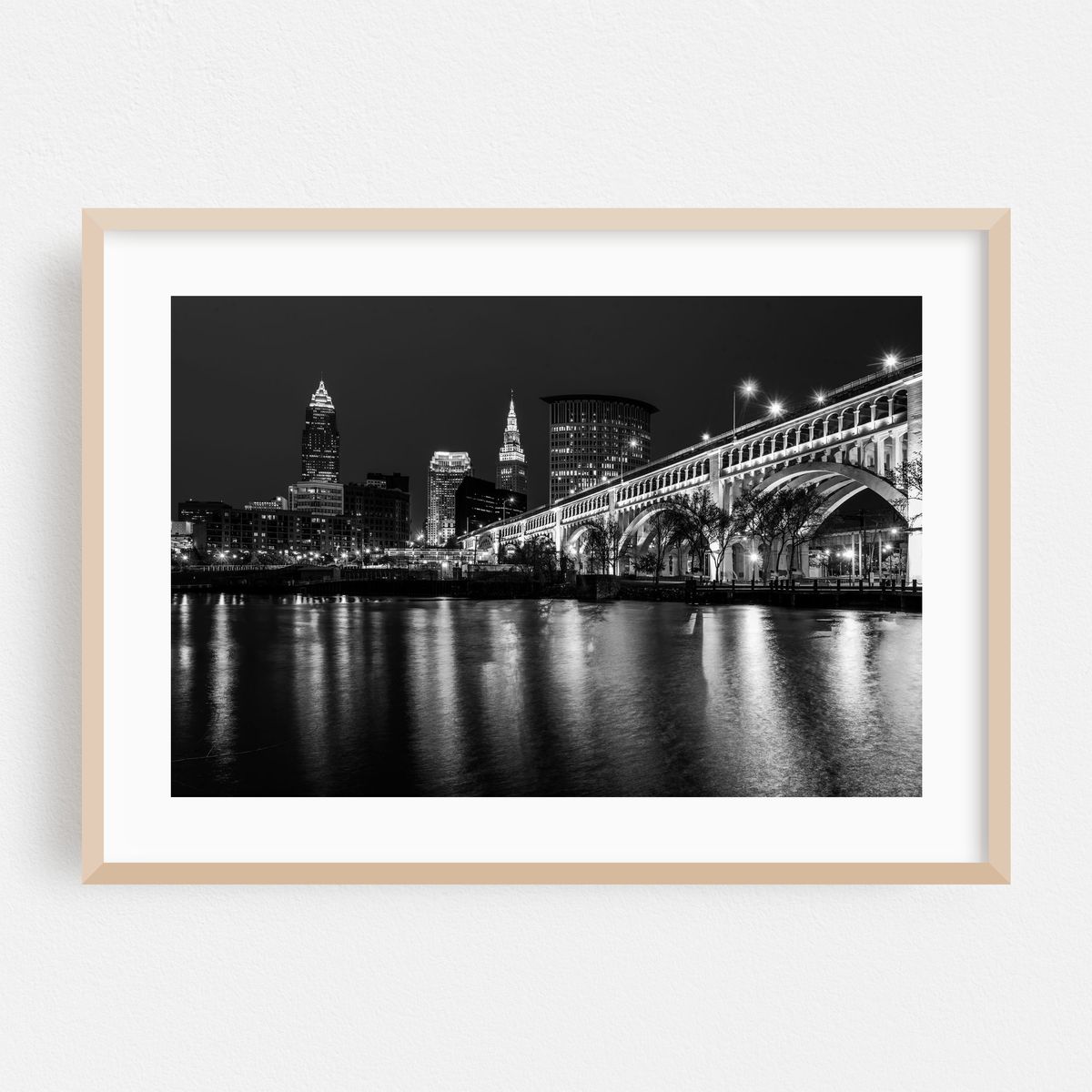 The Cleveland Skyline B&W – image 1 of 6